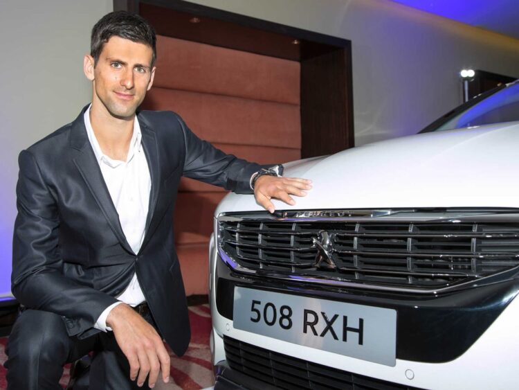 novak djokovic peugeot