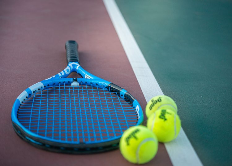 tennis racquets with balls