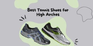 tennis shoes for high arches