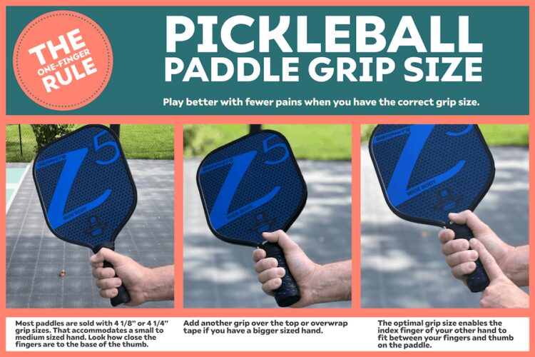 Pickleball Paddle Grip Size