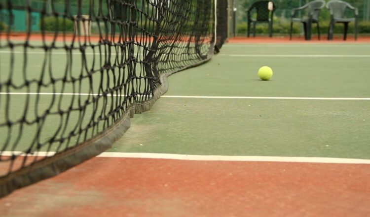 Linhas de quadra de tênis