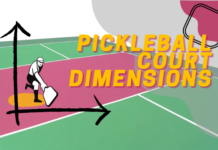 Pickleball-banan