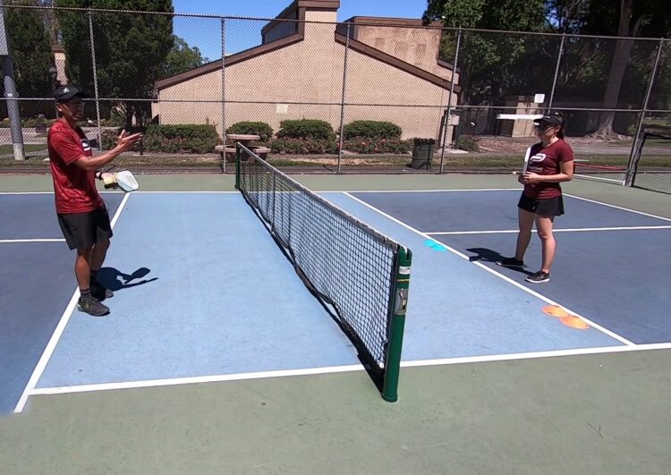 A rede de pickleball