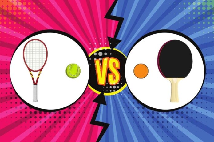 Tennis mot Ping Pong