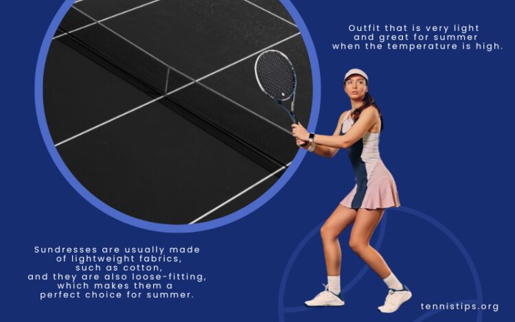 Robe d'été confortable pour le tennis