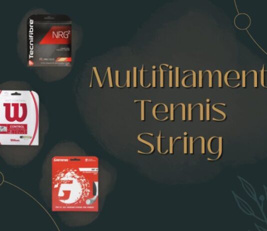 Cuerda de tenis multifilamento