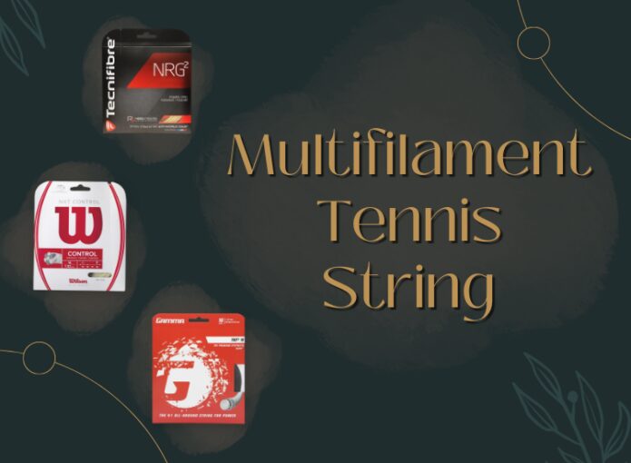 Cuerda de tenis multifilamento