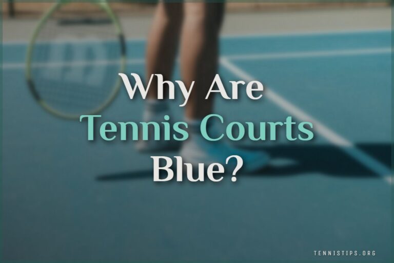 Por que as quadras de tênis são azuis