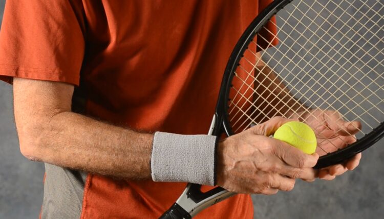 Handledsstöd för tennisspelare