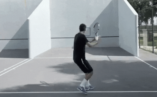 hitting ball against a Wall