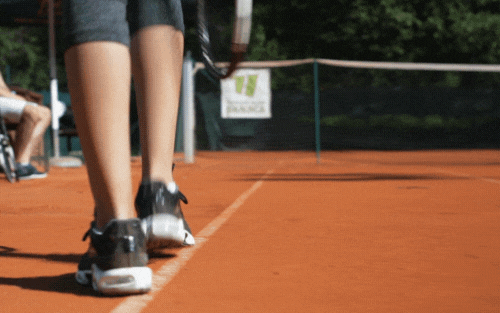 chaussures de tennis en terre battue
