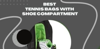 tennis bags with shoe compartment