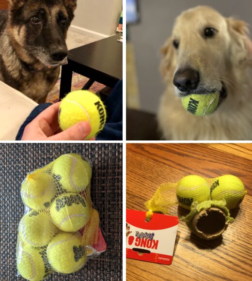 KONG Air Squeaker tennisbollar