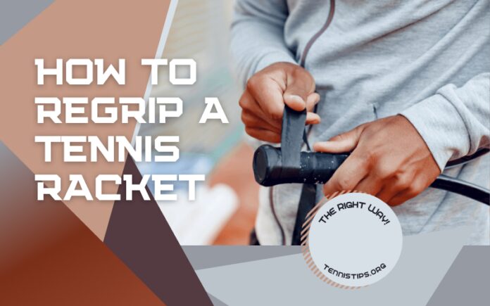 Regrip einen Tennisschläger