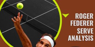 Servire Roger Federer