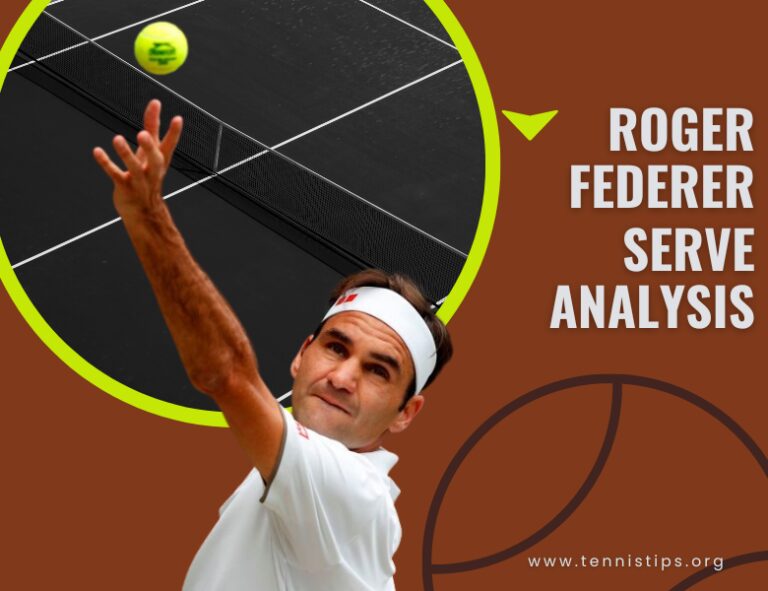 Roger Federer sert