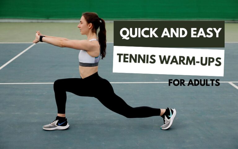 Échauffements de tennis