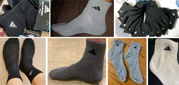 Adidas atletiska strumpor för män