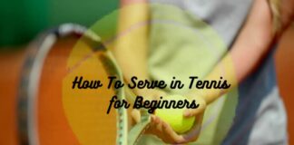 Servizio di tennis per principianti