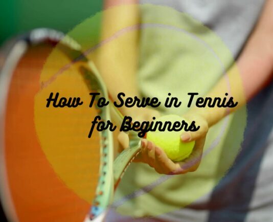 Beginner's Tennis serve
