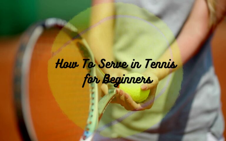 Servicio de tenis para principiantes