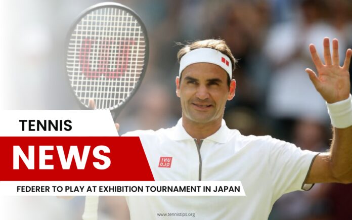 Federer jogará torneio de exibição no Japão