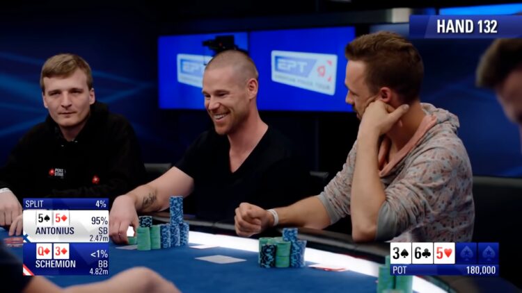 Patrik Antonius poker oynuyor