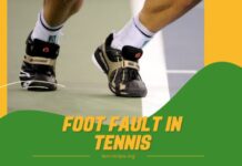 Tennis voetfout