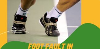 Tennis voetfout