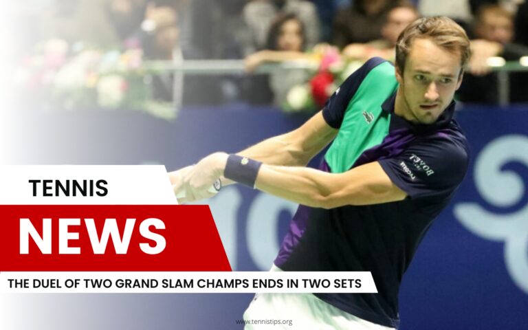 El duelo de dos campeones de Grand Slam termina en dos sets