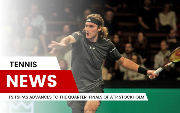 Tsitsipas, ATP Stockholm'de Çeyrek Finale Yükseldi