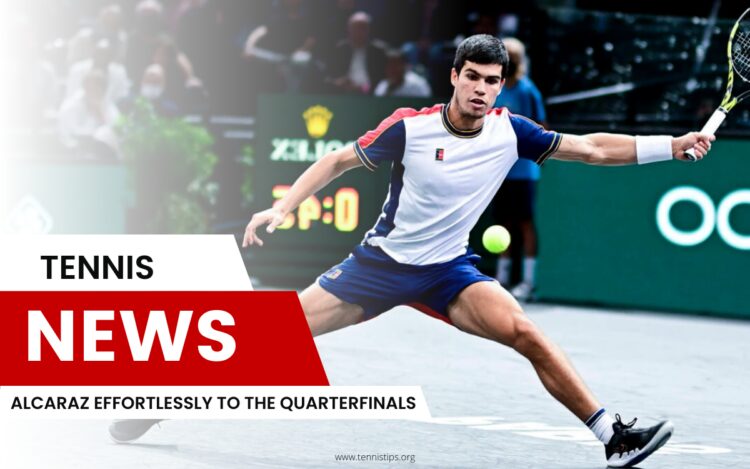 Alcaraz Effortlessly to the Quarterfinals