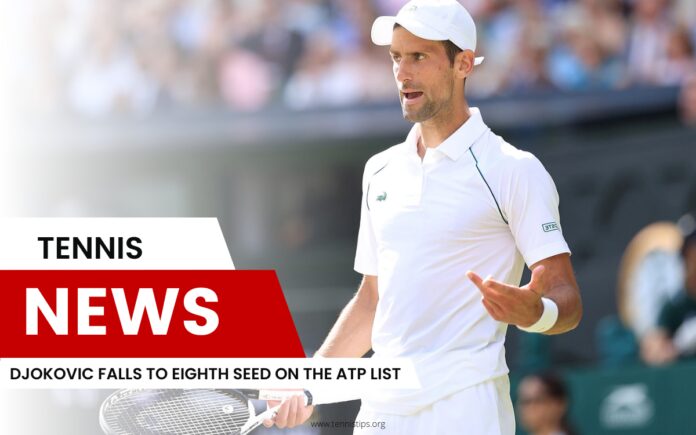 Djokovic Falls to Eighth Seed on the ATP List