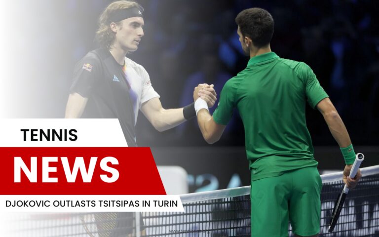 Djokovic supera a Tsitsipas en Turín
