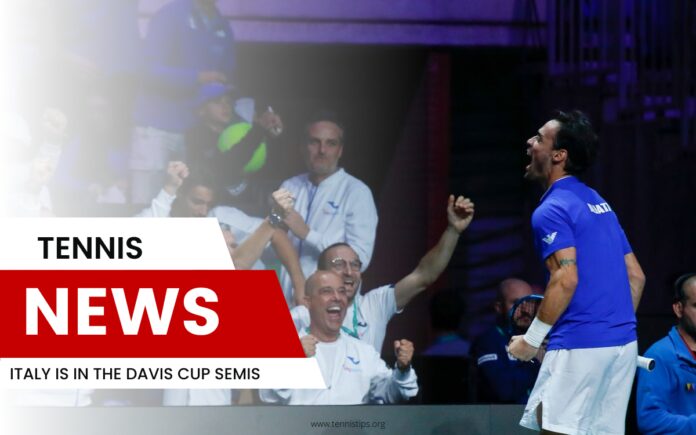 Italië doet mee aan de halve finales van de Davis Cup