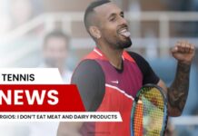 Kyrgios I Don’t Eat Meat and Dairy Products