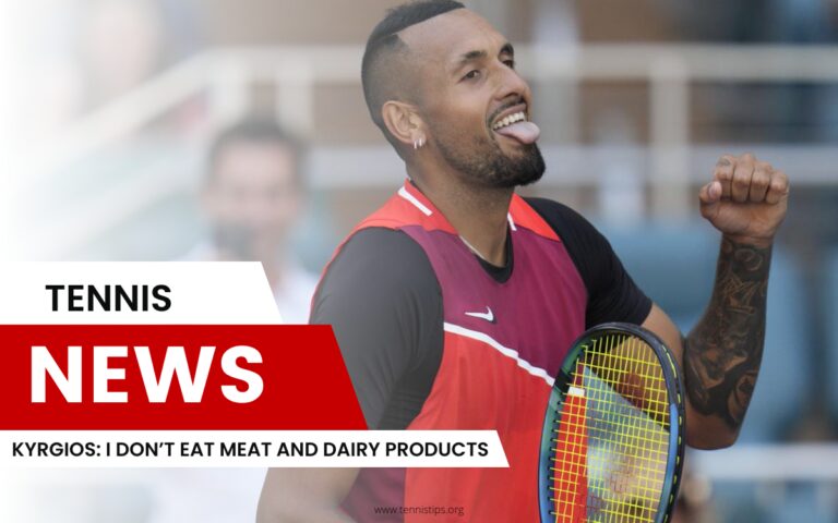 Kyrgios Non mangio carne e latticini