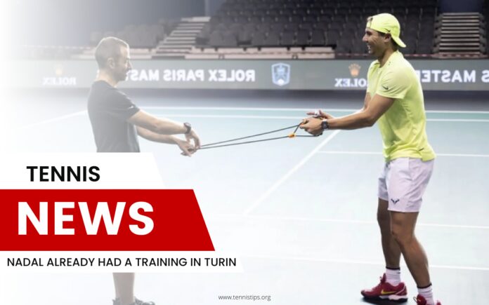 Nadal hatte bereits ein Training in Turin