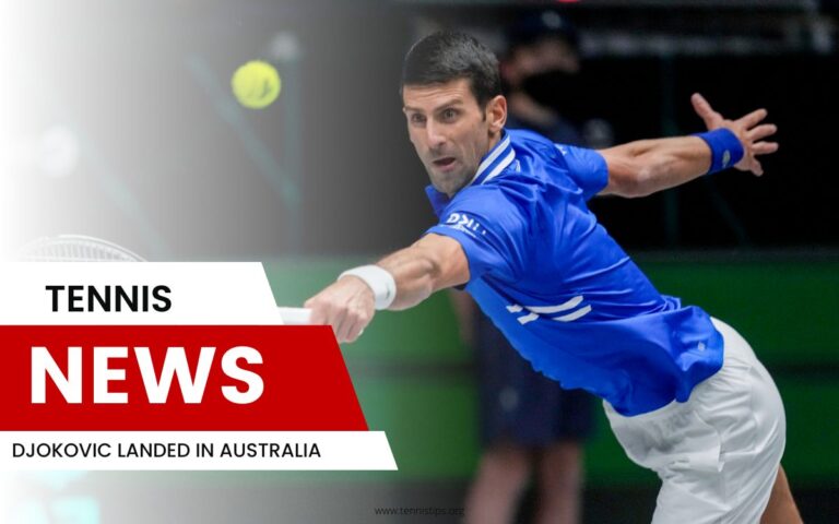 Djokovic landade i Australien