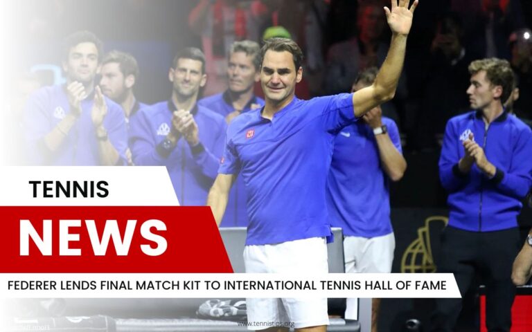 Federer presta el uniforme del partido final al Salón de la Fama del Tenis Internacional