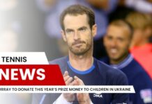 Murray to Donate This Year’s Prize Money to Children in Ukraine