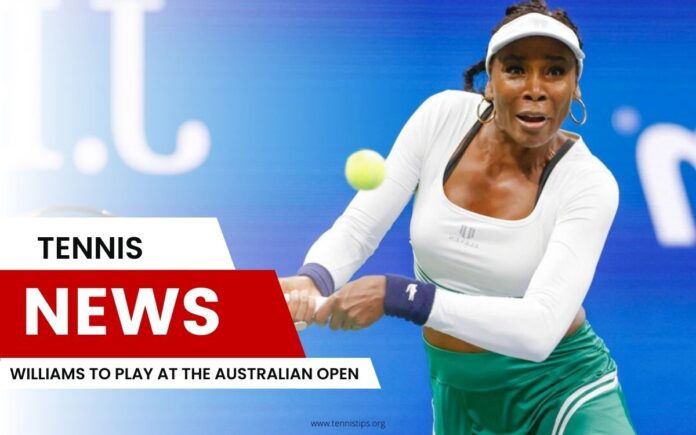 Williams to Play at the Australian Open