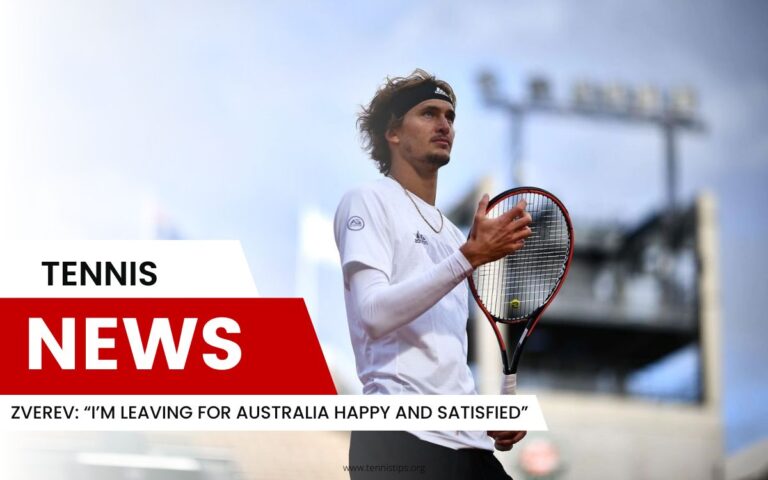 Zverev “I’m Leaving for Australia Happy and Satisfied”