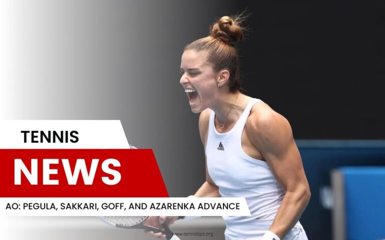 AO Pegula, Sakkari, Goff en Azarenka Advance