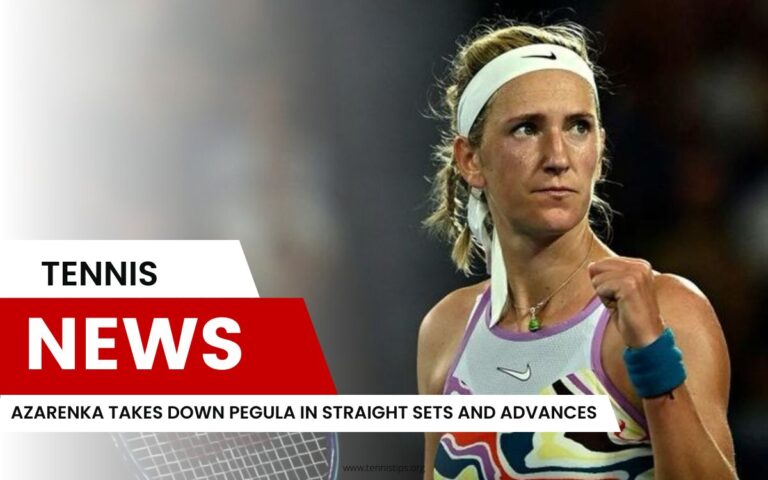 Azarenka verslaat Pegula in straight sets en voorschotten