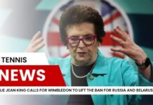 Billie Jean King pede que Wimbledon suspenda a proibição para a Rússia e a Bielo-Rússia