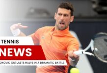 Djokovic Outlasts Halys in a Dramatic Battle