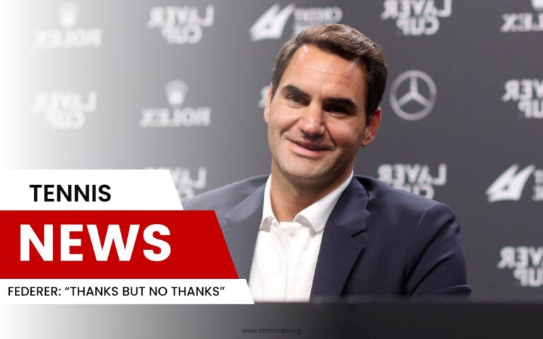 Federer "Tack men nej tack"