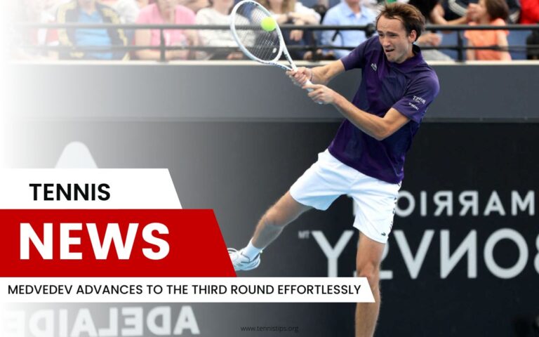 Medvedev Advances to the Third Round Effortlessly