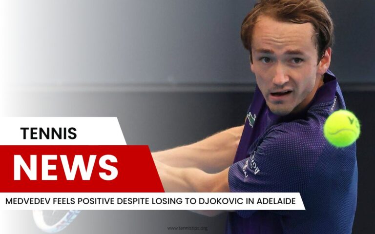 Medvedev känner sig positiv trots att han förlorat mot Djokovic i Adelaide